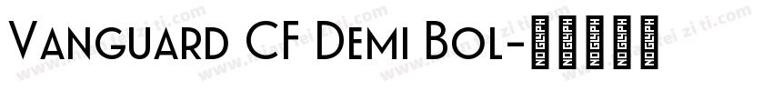 Vanguard CF Demi Bol字体转换